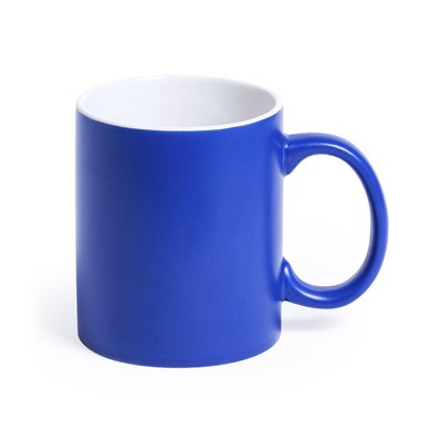 Taza personalizable alta calidad con interior blanco 350ml  Azul