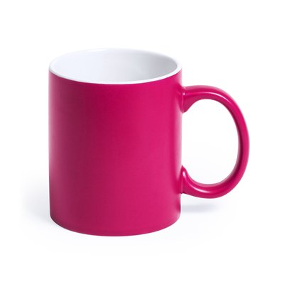 Taza personalizable alta calidad con interior blanco 350ml Fucsi