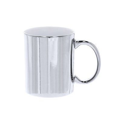 Taza personalizable de cerámica color metalizado