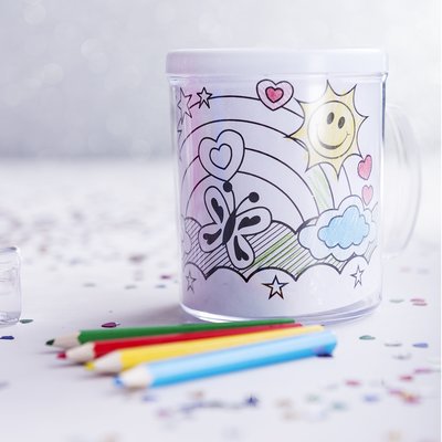 Taza personalizable para colorear