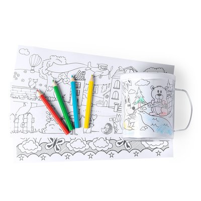 Taza personalizable para colorear