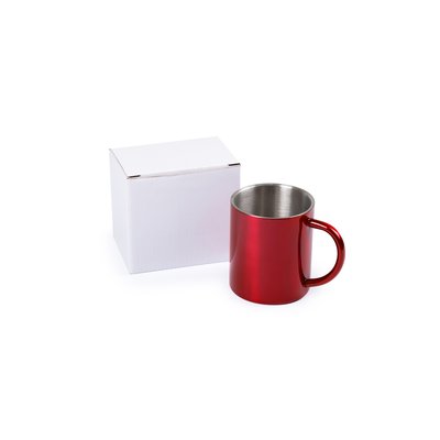 Taza personalizada de acero inoxidable con diseño bicolor