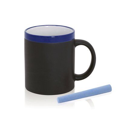 Taza Pizarra Negra 350ml Azul