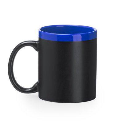 Taza pizarra con tiza y borde lacado Royal