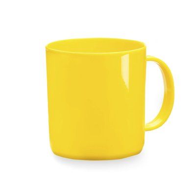 Taza polipropileno de 370ml personalizable por 1 cara Amarillo