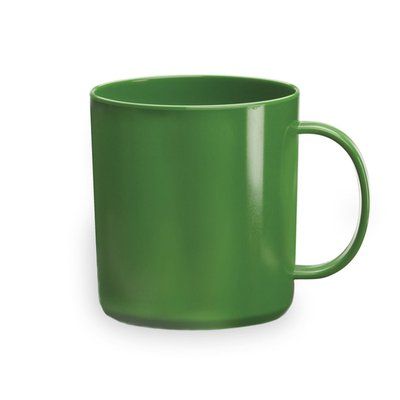 Taza polipropileno de 370ml personalizable por 1 cara Verde