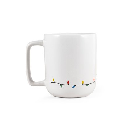 Taza con reno navideño
