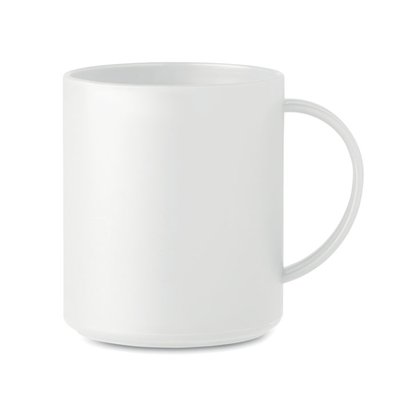 Taza Reutilizable PP 300 ml Blanco