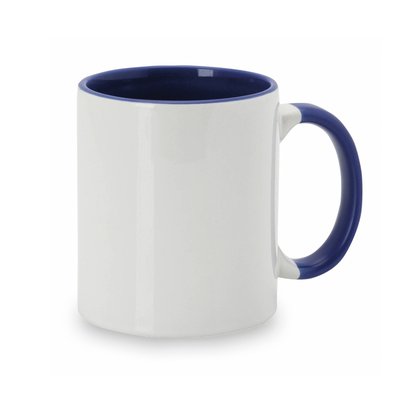 Taza Sublimación Interior Colorido 350ml Azul