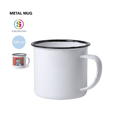 Taza Sublimación Retro Metal 380ml