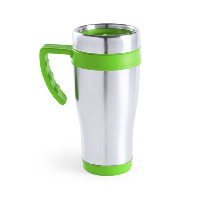 Taza térmica 450ml de acero inox. con asa Vec