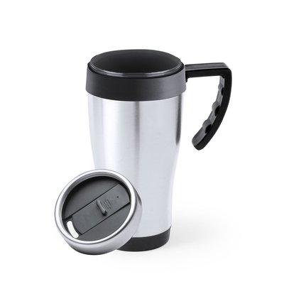 Taza térmica 450ml de acero inox. con asa