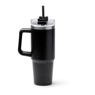 Taza térmica de 870 ml con tapa Negro Talla Única Adulto