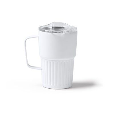Taza térmica de acero inoxidable reciclado Blanco