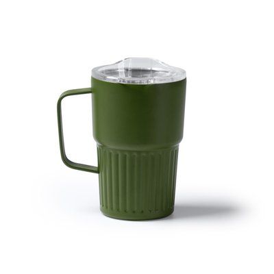 Taza térmica de acero inoxidable reciclado Verde Oscuro