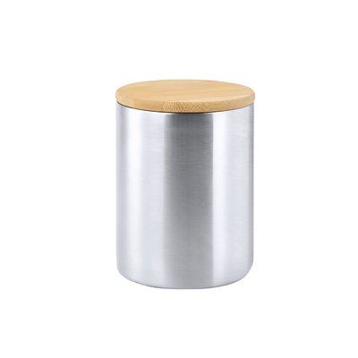 Taza Térmica Inox. con tapa Bambú