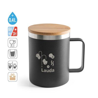 Taza Termo Inox con Tapa 420ml