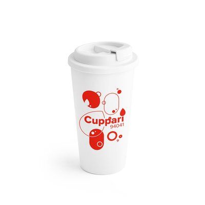 Taza de viaje con tapa flip-top