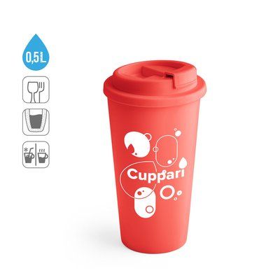 Taza de viaje con tapa flip-top
