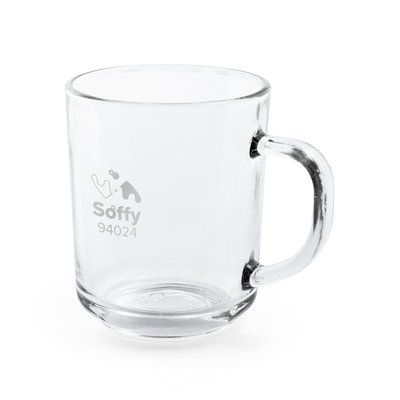 Taza Vidrio 230ml con Sonrisa en la Base