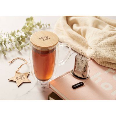 Taza de vidrio de doble pared 450ml