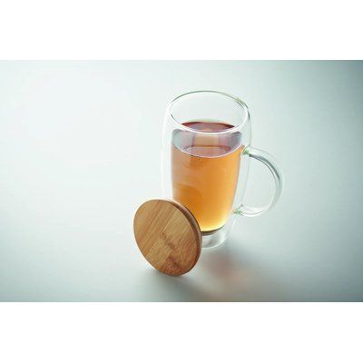 Taza de vidrio de doble pared 450ml