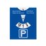 Tarjeta de aparcamiento en PVC Azul