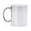 Taza cerámica acabado oro y plata especial láser Plata Talla Única Adulto