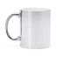 Taza cerámica acabado oro y plata especial láser Plata