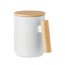Taza Original de Porcelana y Madera Blanco