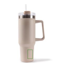 Termo grande 1.18 L con asa y pajita | Frontal abajo dch | 20 x 50