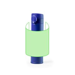 Termo 330ml Doble y Botón Apertura | Alrededor del cuerpo | 150 x 120
