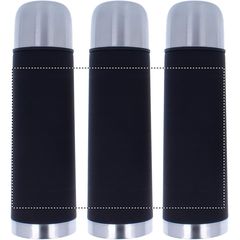 Termo de acero inoxidable personalizado con dos tazas 500ml | 360 | 212 x 140