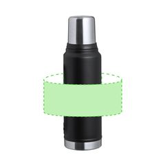 Termo de acero inox 1L con vaso y asa | Area 1 | 180 x 100