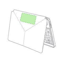 Teclado bluetooth en polipiel con soporte | En la tapa superior | 60 x 30