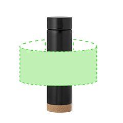 Termo de acero con base de corcho doble pared e Infusor | Area 8 | 200 x 120