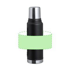 Termo de acero inox 1L con vaso y asa | Area 1 | 180 x 100