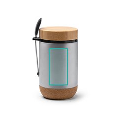 Termo de acero inoxidable con tapa de bambú | ZONA2 | 35 x 70