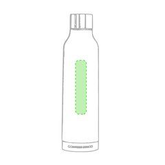 Termo Acero Negro Satinado 500ml | Alrededor del Bidón | 25 x 100
