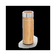 Termo de bambú y acero inox 430 mL | Cuerpo | 140 x 140