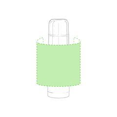 Termo Brillante 500ml con Tapa | Alrededor del bidón | 125 x 120
