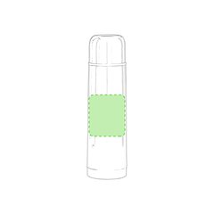 Termo Brillante 500ml con Tapa | En el frente | 70 x 70
