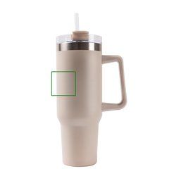 Termo grande 1.18 L con asa y pajita | Frontal arriba dch | 45 x 45