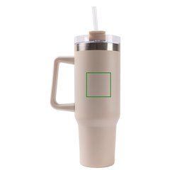 Termo grande 1.18 L con asa y pajita | Frontal arriba izq | 45 x 45