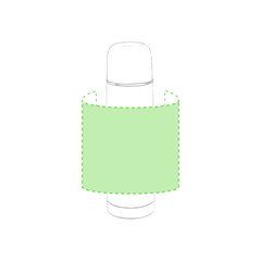 Termo personalizado de acero inoxidable en mate 500 ml | Alrededor del bidón | 200 x 120