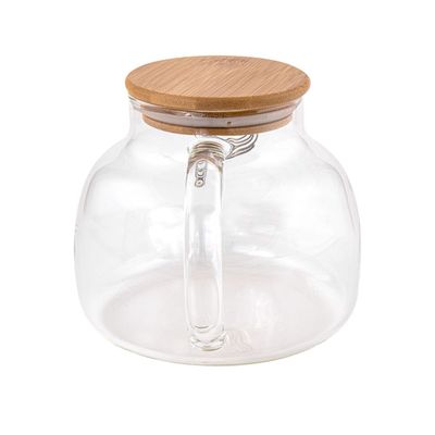 Tetera Borosilicato con Filtro y Tapa Bambú