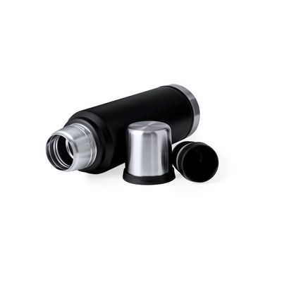 Termo de acero inox 1L con vaso y asa