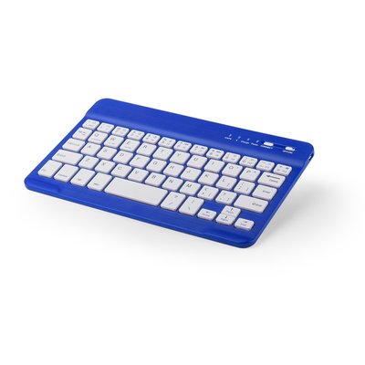 Teclado Bluetooth Recargable Azul Int