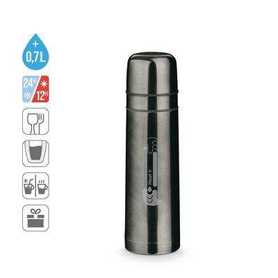 Termo 750mL con 2 Tazas Acero Inox