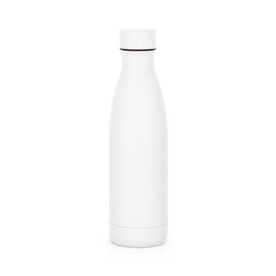 Termo de acero 520 ml con tapón antifugas Blanco